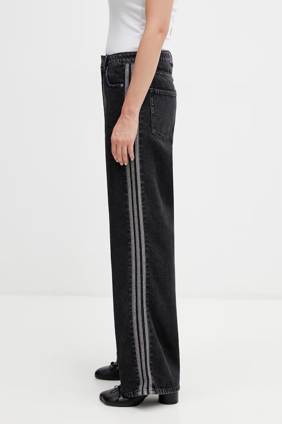 adidas Originals Firebird blugi straight pentru femei KD2909 negru SS26