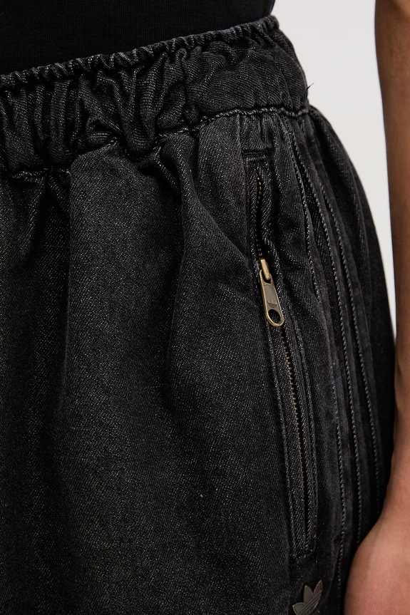 adidas Originals Essentials jeansy wide leg damskie czarny KD3919