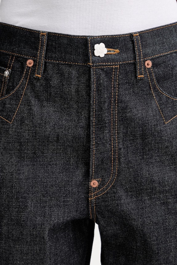 Kenzo jeansy bawełniane granatowy FG52DP2366Q0