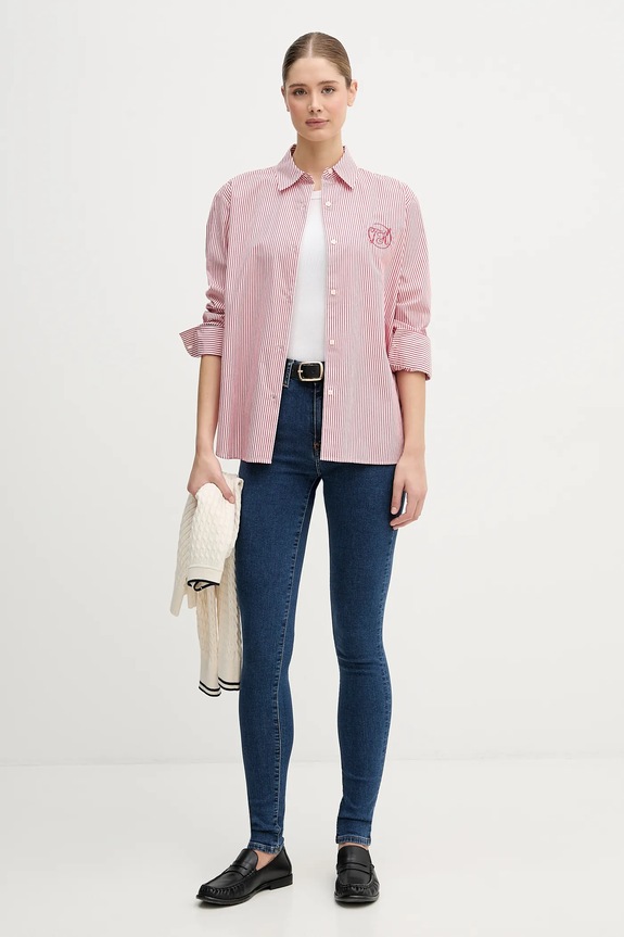 Rifle Tommy Hilfiger WW0WW47689 tmavomodrá SS26