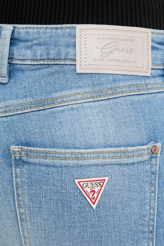Guess blugi skinny de damă 1981 albastru W6RA46.D6882