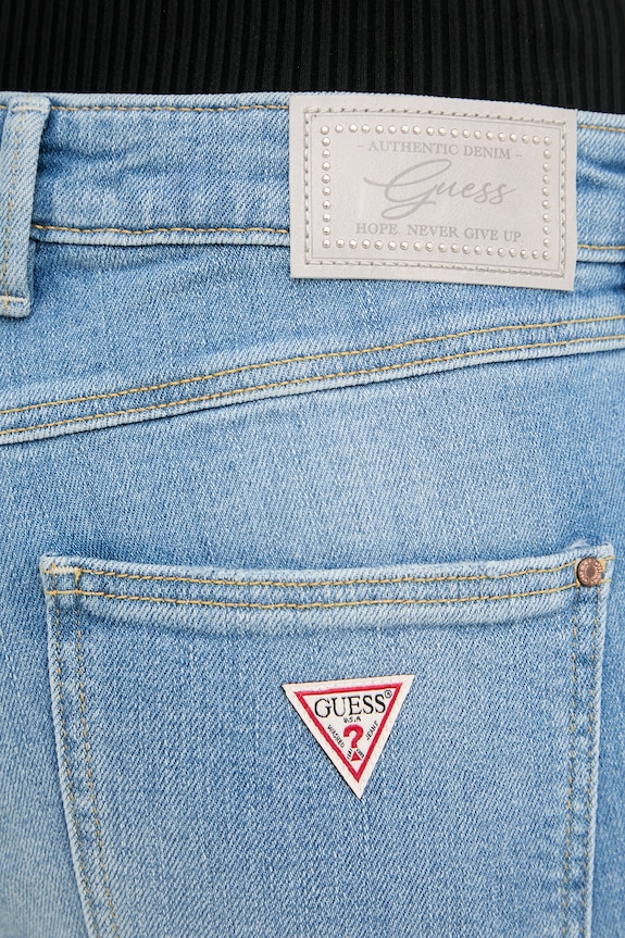Guess blugi skinny de damă 1981 albastru W6RA46.D6882