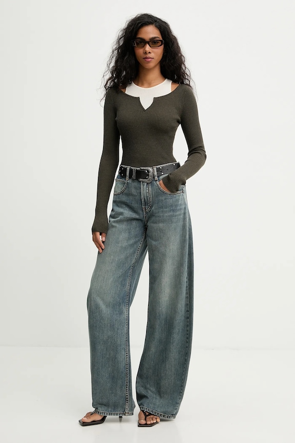 Miss Sixty jeansy 6S4JJ01100 niebieski SS26