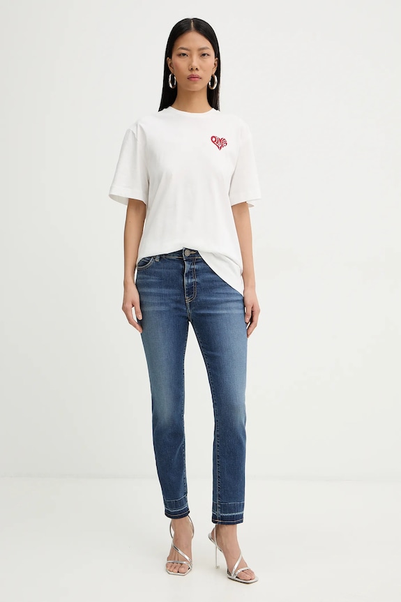 Pinko jeansy 100169.A33L granatowy SS26