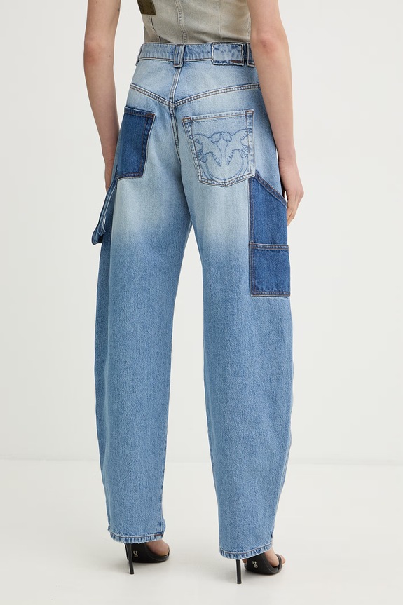 Oblečenie Pinko rifle relaxed fit dámske 105542.A35F modrá