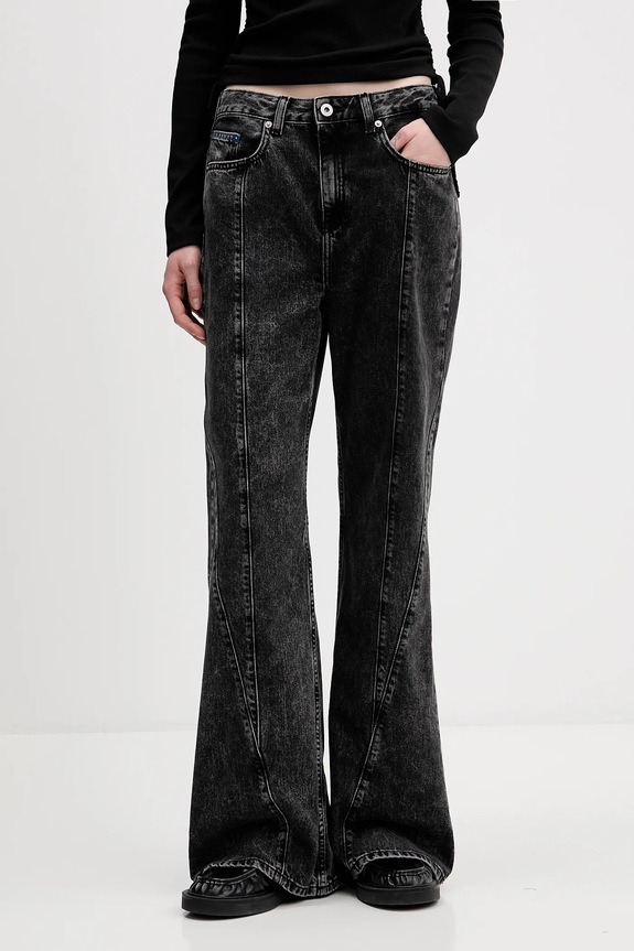 Kavbojke Karl Lagerfeld Jeans Prijazno od planeta črna B1W10083