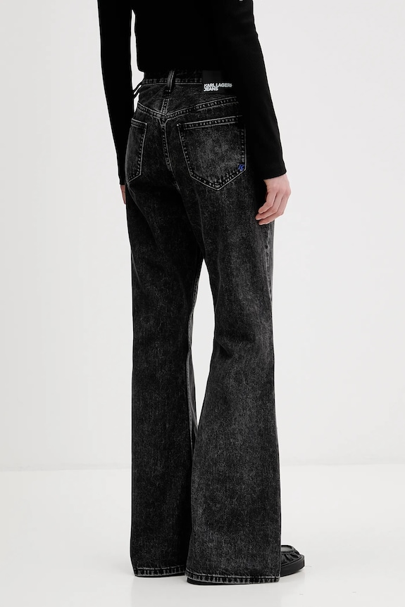 Oblačila Kavbojke Karl Lagerfeld Jeans B1W10083 črna