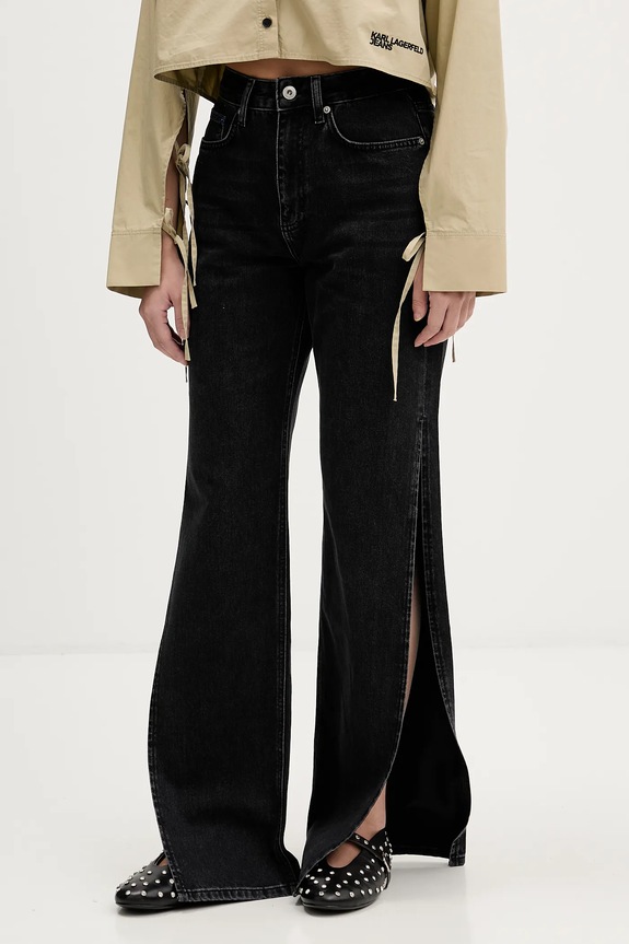Karl Lagerfeld Jeans jeansy Planet friendly czarny B1W10072