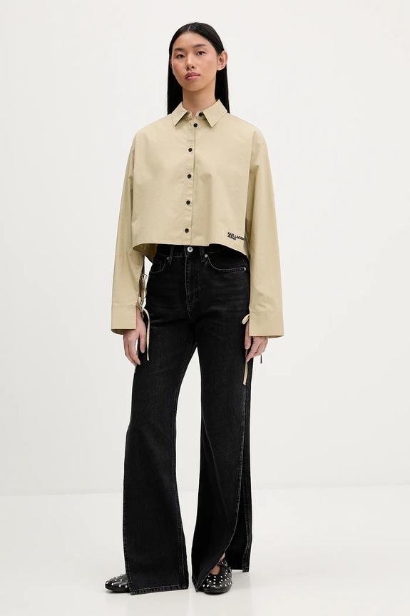 Karl Lagerfeld Jeans jeansy B1W10072 czarny SS26