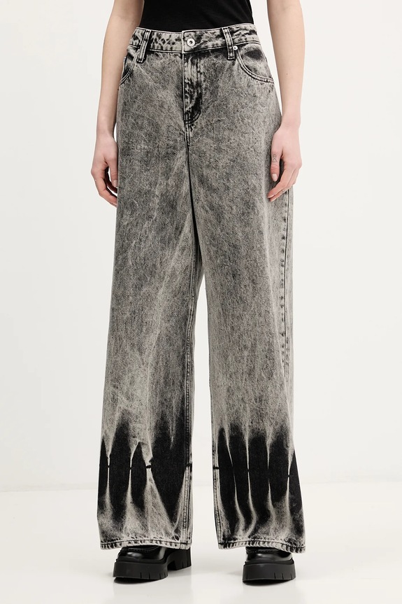 Rifle Karl Lagerfeld Jeans Planet friendly sivá B1W10081