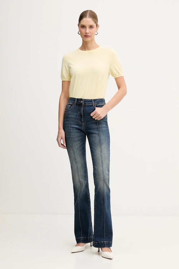 Patrizia Pepe jeansy 8P0787.D140 granatowy SS26