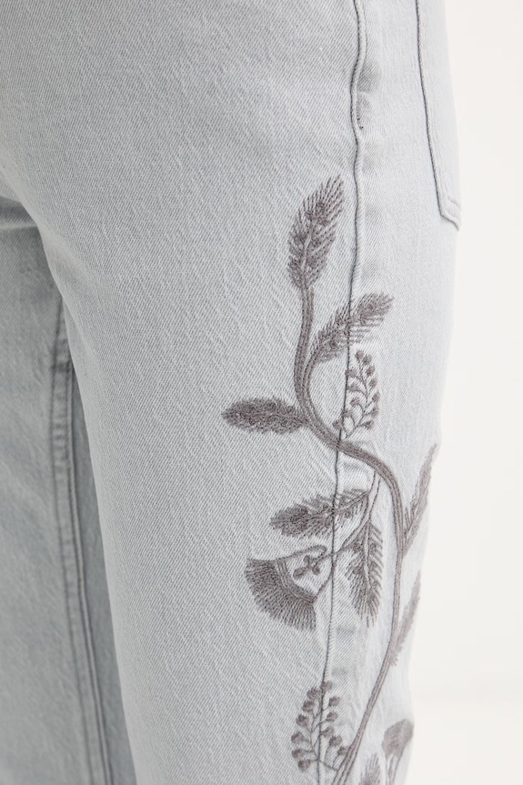 Hoss Intropia jeansy flare damskie szary 8023248