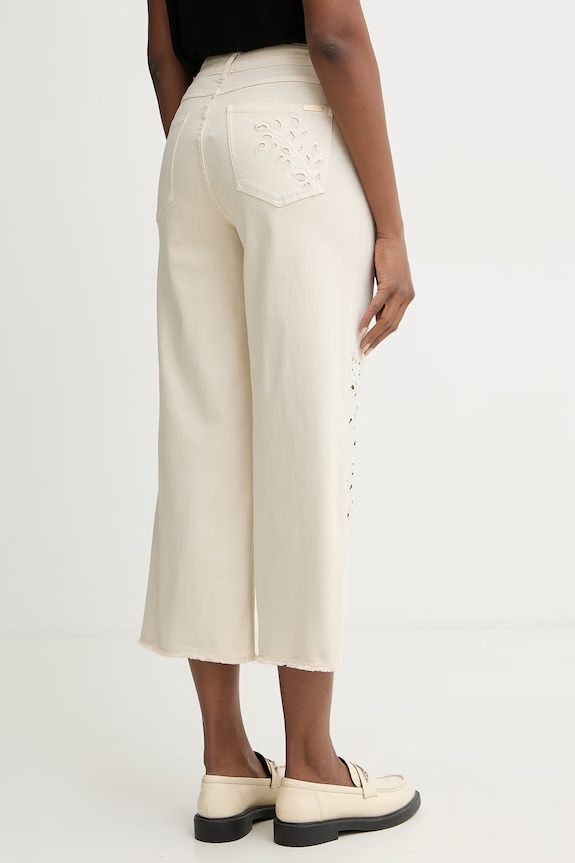 Дрехи Joseph Ribkoff дънки wide leg дамски 262935 бежов