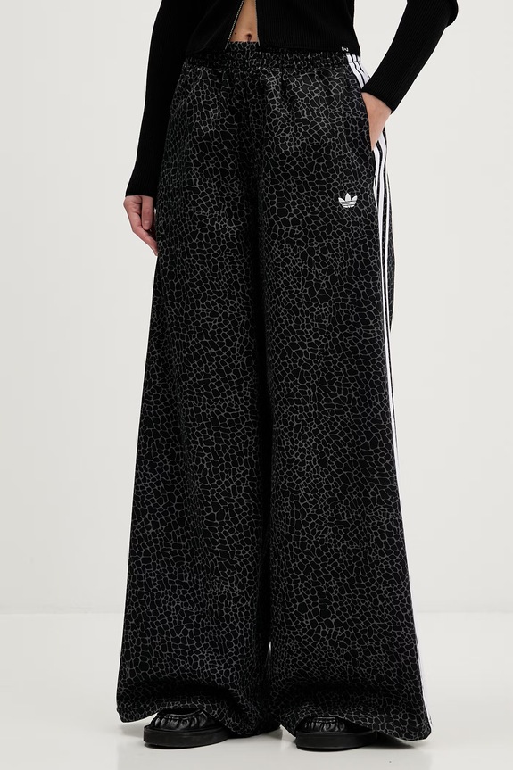 Bavlněné kalhoty adidas Originals high černá KD2816