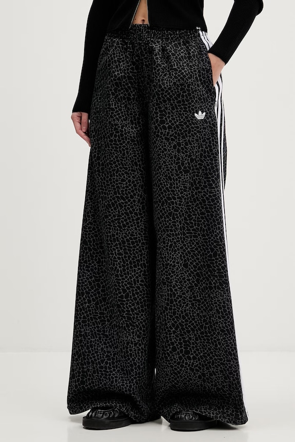 Bavlněné kalhoty adidas Originals high černá KD2816