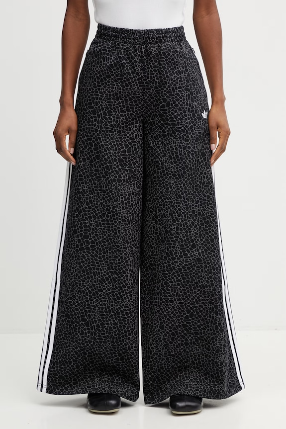 Памучен панталон adidas Originals KD2816 черен SS26