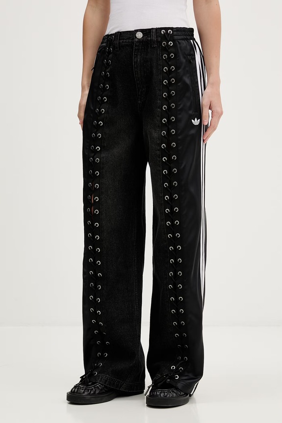 adidas Originals Дънки прави дамски черен KS3878
