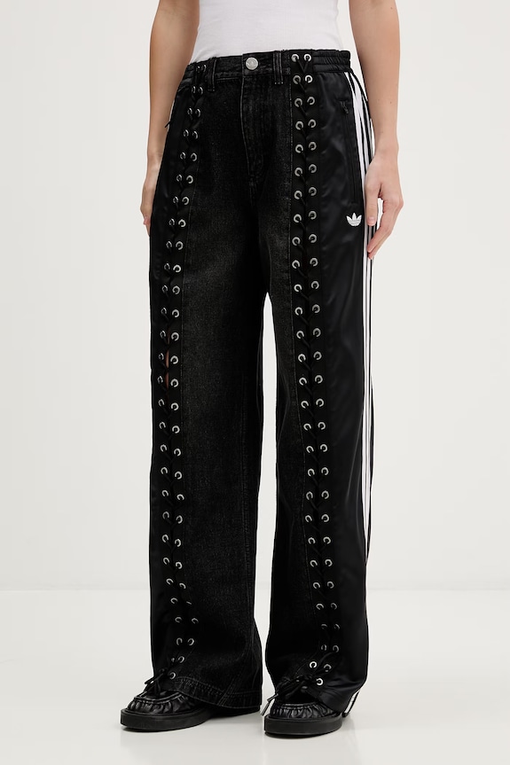 adidas Originals Дънки прави дамски черен KS3878