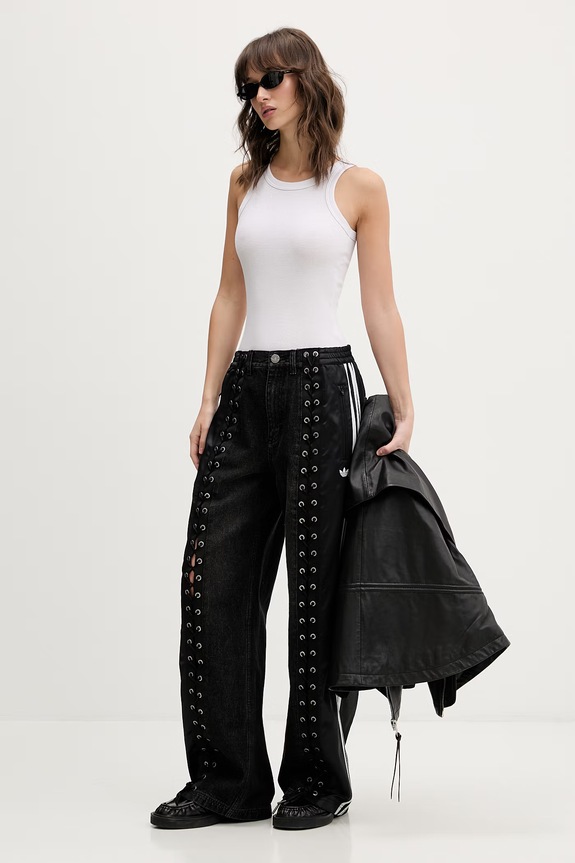 adidas Originals Дънки прави дамски KS3878 черен SS26