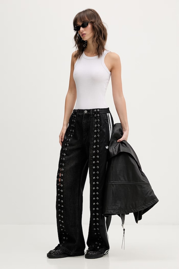 adidas Originals Дънки прави дамски KS3878 черен SS26