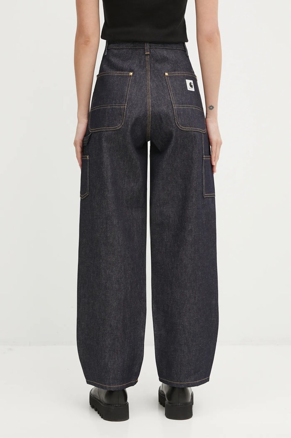 Odzież Carhartt WIP jeansy W Brandon Double Knee Pant I036323.101 granatowy