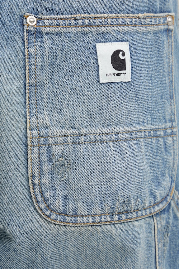 Дънки Carhartt WIP W Brandon Double Knee Pant син I036323.01B7