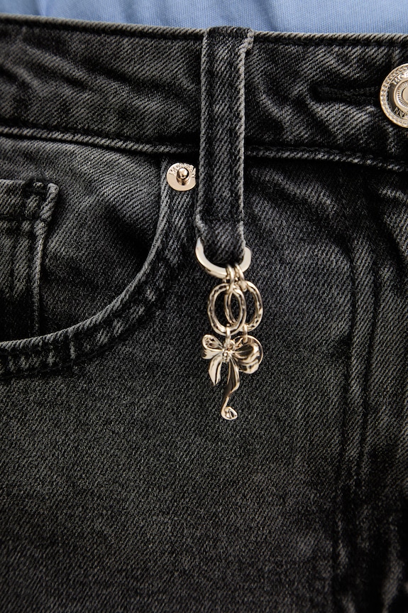 Morgan jeansy bootcut damskie czarny PEVE