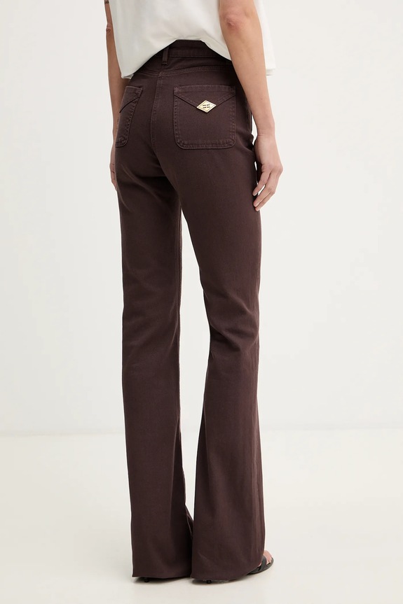 Odzież Elisabetta Franchi jeansy PJ22N61E2 brązowy