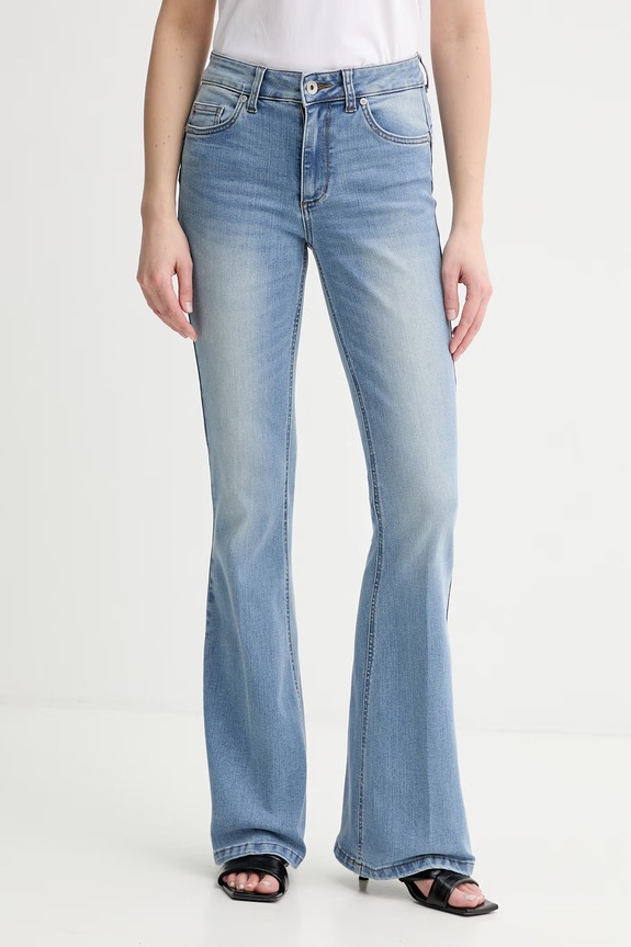 Liu Jo jeansy flare damskie niebieski UA6015.D0318