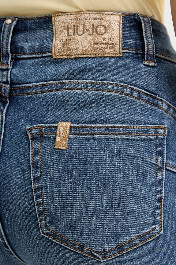 Liu Jo jeansy flare damskie niebieski UA6040.D0318