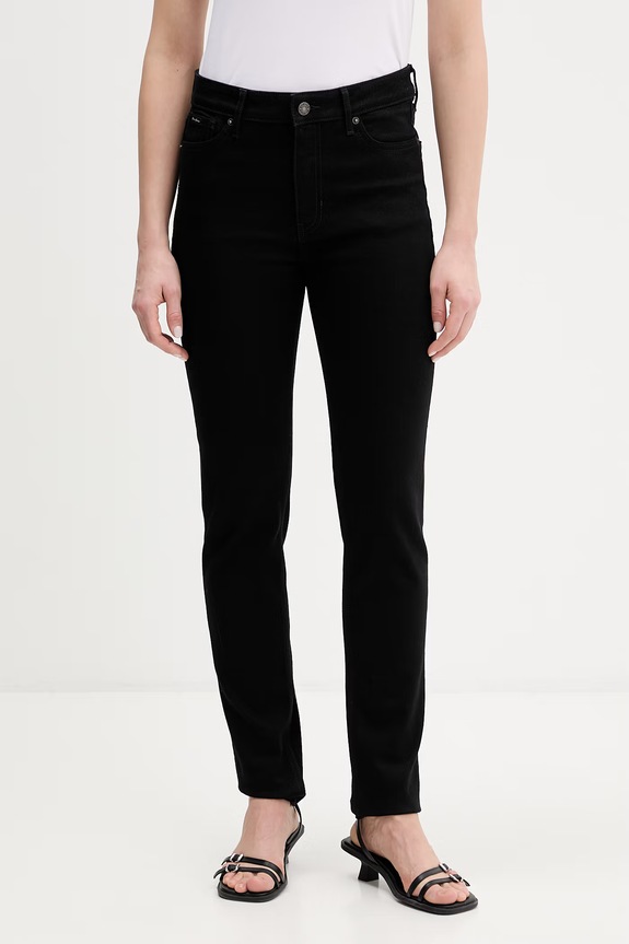 Guess Jeans jeansy skinny damskie czarny W5YA92.D6311