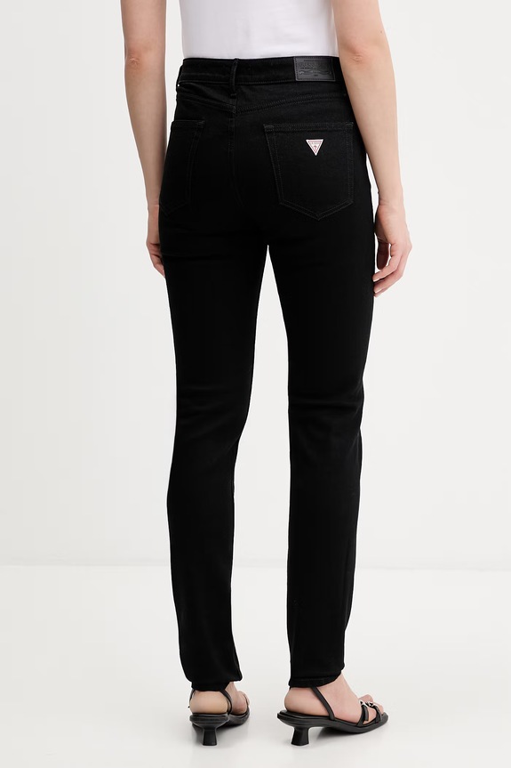 Odzież Guess Jeans jeansy skinny damskie W5YA92.D6311 czarny