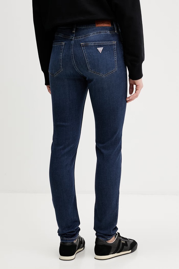Oblečenie Dámske skinny rifle Guess Jeans W5YA92.D7042 tmavomodrá
