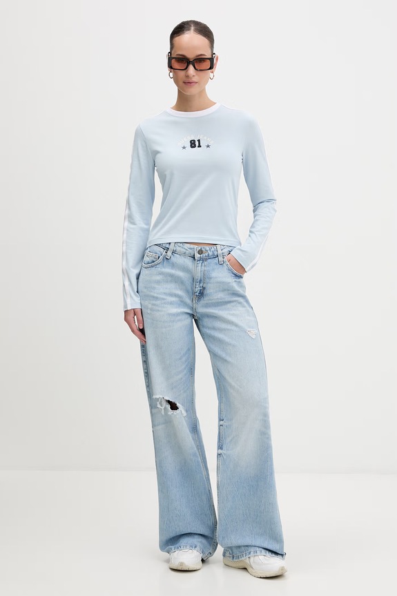 Guess Jeans blugi W6RA0Y.D6531 albastru SS26