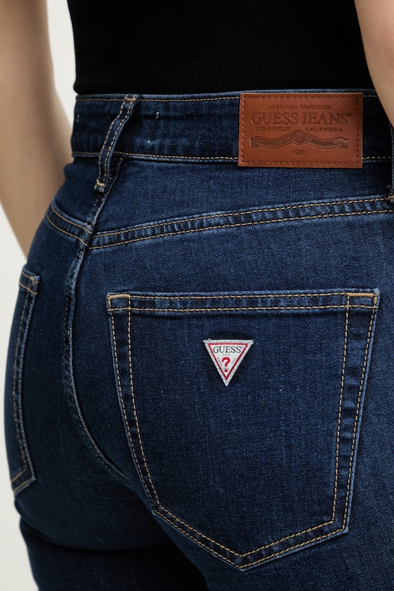 Guess Jeans egyenes női farmer sötétkék W6RA98.D632B