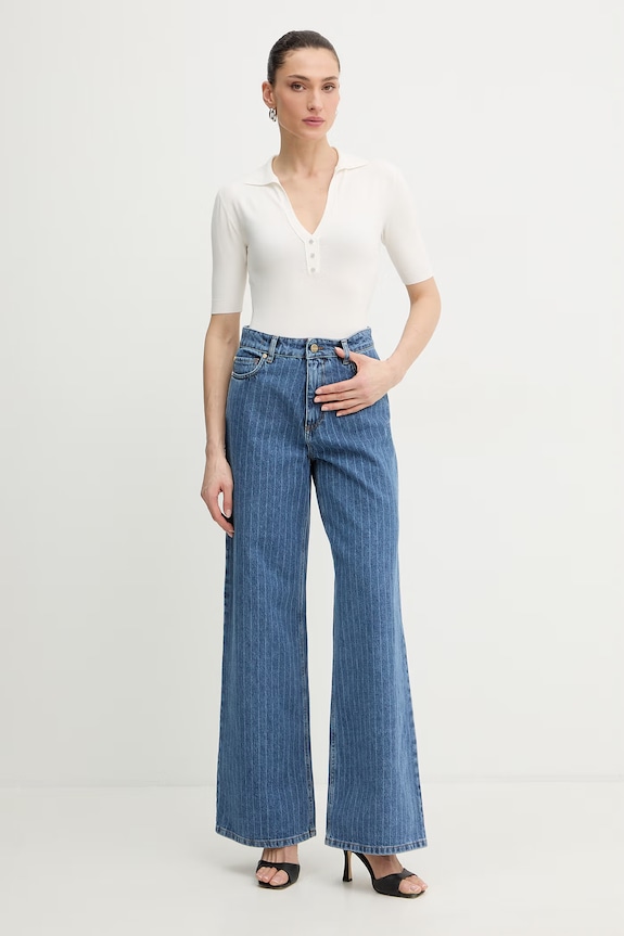 iBlues wide leg pentru femei NINAHEARTS 2617181081200 albastru SS26