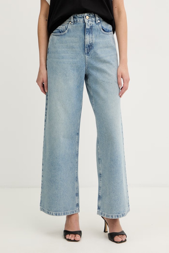 iBlues jeansy wide leg damskie SOPHIE niebieski 2617181131200