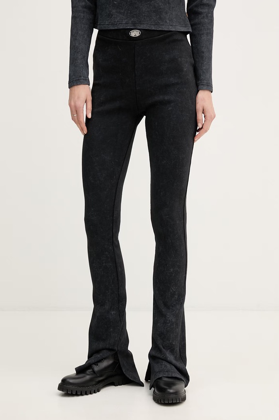 Alpha Industries leggings da donna in cotone con elastan World Flared Pant W grigio 266020