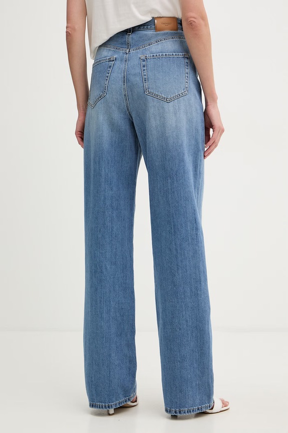 Abbigliamento Twinset Jeans dritti da donna 261TP2730 blu