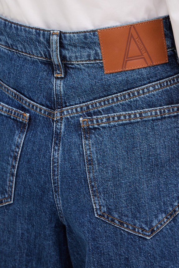 Twinset jeansy niebieski 261AP2390