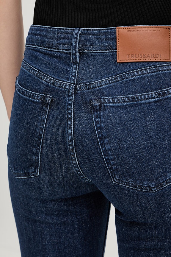 Τζιν παντελόνι Trussardi σκούρο μπλε P4499300365N