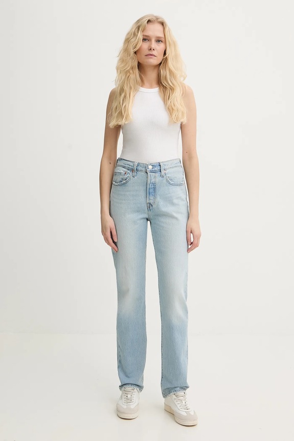 Levi's jeansy 501® JEANS FOR WOMEN 12501.0631 niebieski SS26