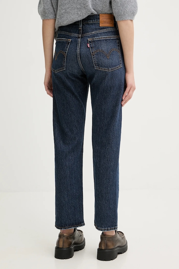 Îmbrăcăminte Levi's jeans WEDGIE STRAIGHT 34964 bleumarin