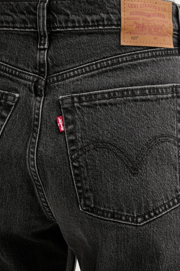 Τζιν παντελόνι Levi's 501® CROP μαύρο 36200.0393