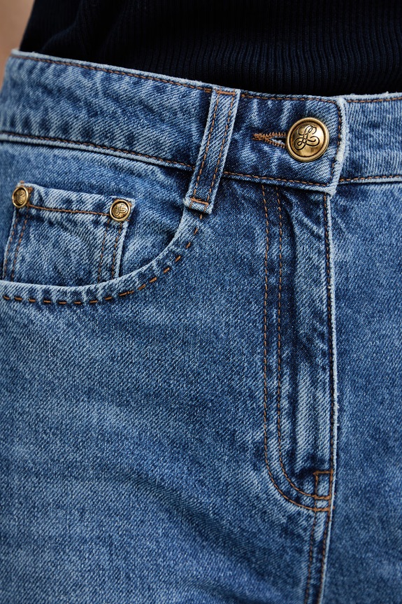 Luisa Spagnoli jeansy Appretto niebieski 542847