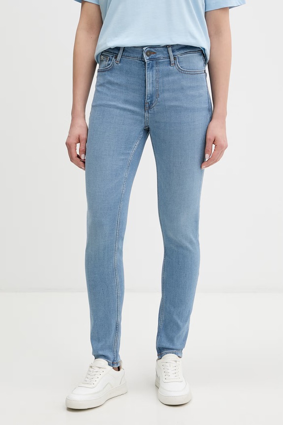 Guess Jeans jeansy skinny damskie niebieski W5YA92.D7043