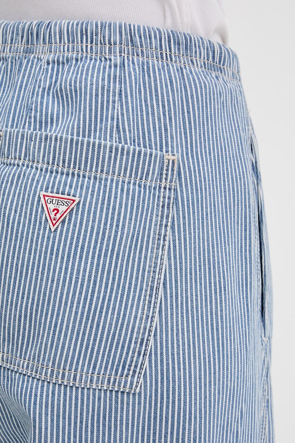 Guess Jeans τζιν φαρδιάς γραμμής γυναικεία μπλε W6GA2J.D7881