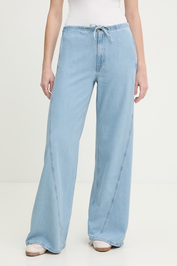 Guess Jeans pantaloni femei albastru W6GA2J.D7902