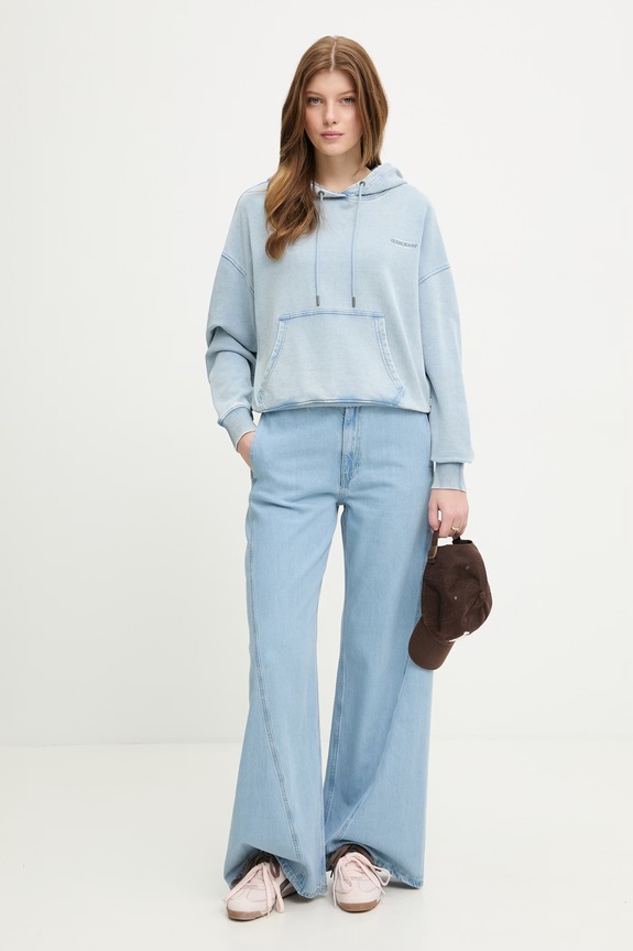 Guess Jeans pantaloni femei W6GA2J.D7902 albastru SS26