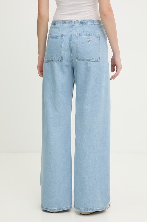 Îmbrăcăminte Guess Jeans pantaloni femei W6GA2J.D7902 albastru